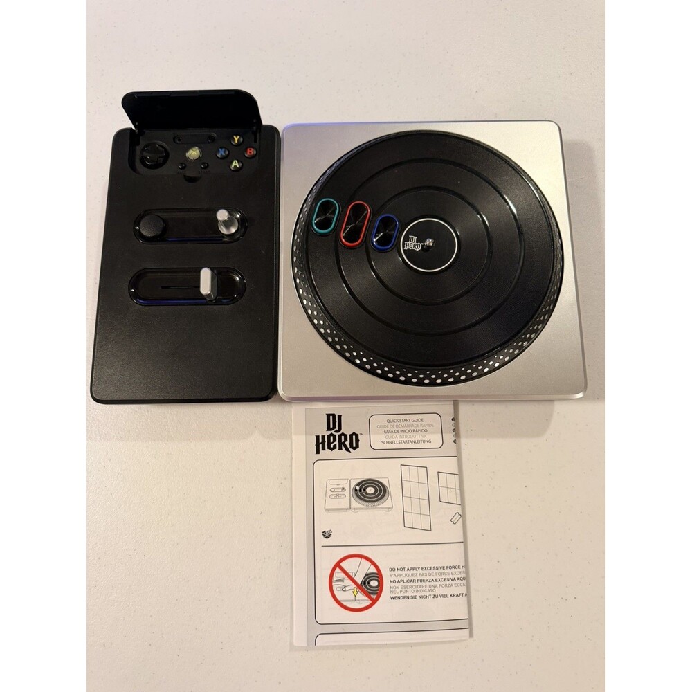 DJ Hero Xbox 360 Wireless Turntable Controller - Tested (Turns On)